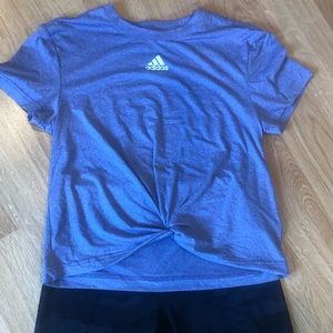 Adidas purple tee